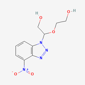 2-(2-hydroxyethoxy)-2-(4-nitro-1H-benzo[d][1,2,3]triazol-1-yl)ethanol