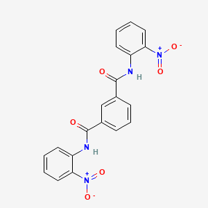 molecular formula C20H14N4O6 B11703143 N,N'-bis(2-nitrophenyl)benzene-1,3-dicarboxamide 