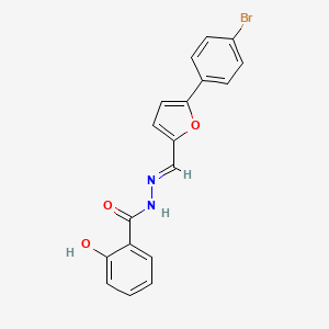 N'-[(E)-[5-(4-Bromophenyl)furan-2-YL]methylidene]-2-hydroxybenzohydrazide