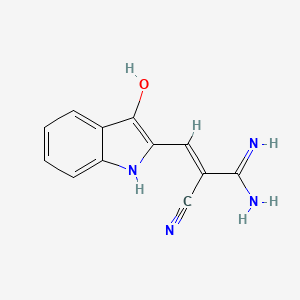 molecular formula C12H10N4O B1170319 2-(2-Cyano-3,3-diaminoprop-2-enylidene)indolin-3-one CAS No. 171853-02-4