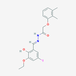 2-(2,3-Dimethylphenoxy)-N'-[(E)-(3-ethoxy-2-hydroxy-5-iodophenyl)methylidene]acetohydrazide