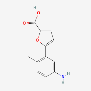 molecular formula C12H11NO3 B1170323 5-(5-Amino-2-methylphenyl)furan-2-carboxylic acid 