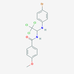 N-{1-[(4-bromophenyl)amino]-2,2,2-trichloroethyl}-4-methoxybenzamide