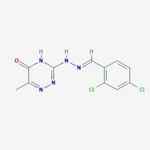 2,4-Dichlorobenzaldehyde (6-methyl-5-oxo-4,5-dihydro-1,2,4-triazin-3-yl)hydrazone