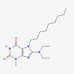 8-(diethylamino)-3-methyl-7-nonyl-3,7-dihydro-1H-purine-2,6-dione