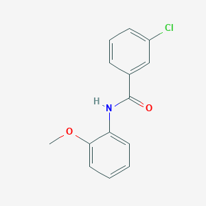 molecular formula C14H12ClNO2 B11703238 3-chloro-N-(2-methoxyphenyl)benzamide CAS No. 54979-75-8