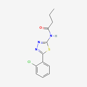 N-[5-(2-chlorophenyl)-1,3,4-thiadiazol-2-yl]butanamide