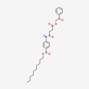 Decyl 4-{[4-oxo-4-(2-oxo-2-phenylethoxy)butanoyl]amino}benzoate