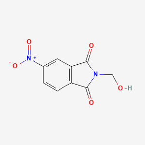 molecular formula C9H6N2O5 B11703281 2-(Hydroxymethyl)-5-nitroisoindoline-1,3-dione CAS No. 22546-83-4