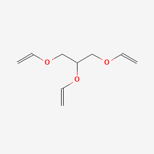 molecular formula C9H14O3 B11703288 1,2,3-Tris(ethenyloxy)propane CAS No. 3891-35-8