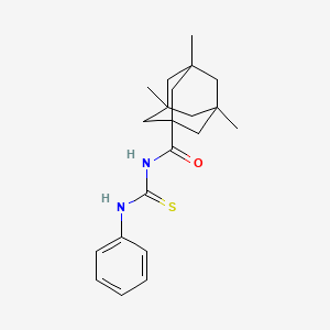 1-Phenyl-3-(3,5,7-trimethyladamantane-1-carbonyl)thiourea