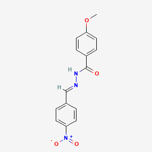 4-methoxy-N'-[(E)-(4-nitrophenyl)methylidene]benzohydrazide