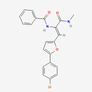 N-{2-[5-(4-Bromo-phenyl)-furan-2-yl]-1-methylcarbamoyl-vinyl}-benzamide