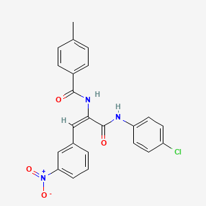 (2E)-N-(4-chlorophenyl)-2-[(4-methylphenyl)formamido]-3-(3-nitrophenyl)prop-2-enamide