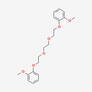 molecular formula C20H26O6 B11703442 1-Methoxy-2-(2-{2-[2-(2-methoxyphenoxy)ethoxy]ethoxy}ethoxy)benzene 