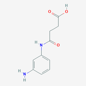 molecular formula C10H12N2O3 B11703446 3-[(3-Aminophenyl)carbamoyl]propanoic acid 