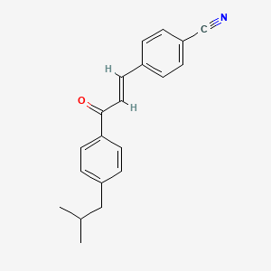 4-(3-(4-Isobutylphenyl)-3-oxoprop-1-en-1-yl)benzonitrile
