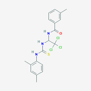 3-methyl-N-(2,2,2-trichloro-1-{[(2,4-dimethylphenyl)carbamothioyl]amino}ethyl)benzamide