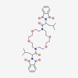 2,2'-[1,4,10,13-tetraoxa-7,16-diazacyclooctadecane-7,16-diylbis(4-methyl-1-oxopentane-1,2-diyl)]bis(1H-isoindole-1,3(2H)-dione)