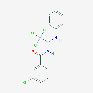 N-(1-anilino-2,2,2-trichloroethyl)-3-chlorobenzamide