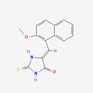 (5Z)-5-[(2-methoxynaphthalen-1-yl)methylidene]-2-thioxoimidazolidin-4-one