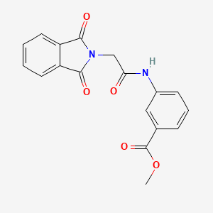 methyl 3-[2-(1,3-dioxo-2,3-dihydro-1H-isoindol-2-yl)acetamido]benzoate