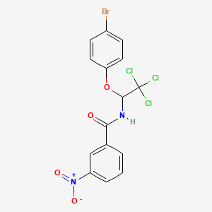 N-[1-(4-bromophenoxy)-2,2,2-trichloroethyl]-3-nitrobenzamide