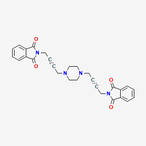 2-(4-{4-[4-(1,3-dioxo-2,3-dihydro-1H-isoindol-2-yl)but-2-yn-1-yl]piperazin-1-yl}but-2-yn-1-yl)-2,3-dihydro-1H-isoindole-1,3-dione