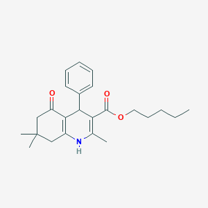 Pentyl 2,7,7-trimethyl-5-oxo-4-phenyl-1,4,5,6,7,8-hexahydroquinoline-3-carboxylate