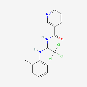 N-(2,2,2-Trichloro-1-o-tolylamino-ethyl)-nicotinamide