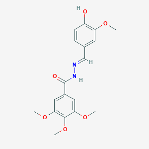 N'-[(E)-(4-hydroxy-3-methoxyphenyl)methylidene]-3,4,5-trimethoxybenzohydrazide