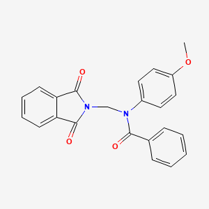 molecular formula C23H18N2O4 B11703851 N-[(1,3-dioxoisoindol-2-yl)methyl]-N-(4-methoxyphenyl)benzamide 