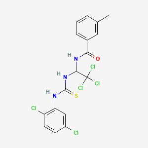 3-methyl-N-(2,2,2-trichloro-1-{[(2,5-dichlorophenyl)carbamothioyl]amino}ethyl)benzamide