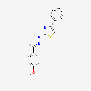 4-Ethoxybenzaldehyde (4-phenyl-1,3-thiazol-2-yl)hydrazone