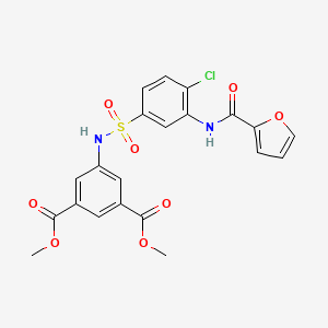 Dimethyl 5-[({4-chloro-3-[(furan-2-ylcarbonyl)amino]phenyl}sulfonyl)amino]benzene-1,3-dicarboxylate