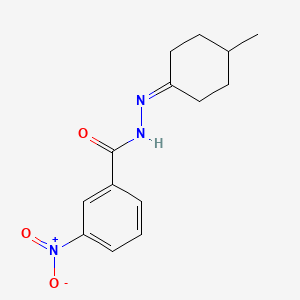 N'-(4-methylcyclohexylidene)-3-nitrobenzohydrazide