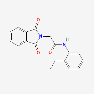 molecular formula C18H16N2O3 B11703906 2-(1,3-dioxoisoindol-2-yl)-N-(2-ethylphenyl)acetamide 