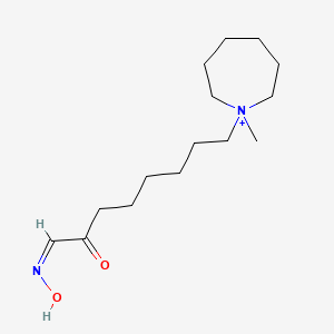 1-[(8Z)-8-(hydroxyimino)-7-oxooctyl]-1-methylazepanium