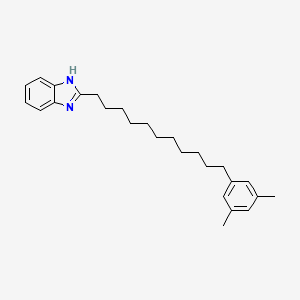 molecular formula C26H36N2 B11703943 2-[11-(3,5-dimethylphenyl)undecyl]-1H-benzimidazole 