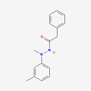 molecular formula C16H18N2O B11703944 N'-methyl-N'-(3-methylphenyl)-2-phenylacetohydrazide 