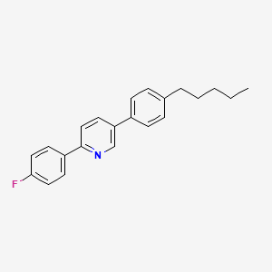 molecular formula C22H22FN B11703977 2-(4-Fluorophenyl)-5-(4-pentylphenyl)pyridine 