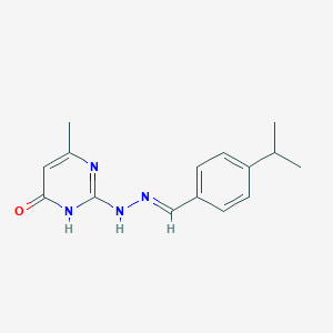 6-methyl-2-{(2E)-2-[4-(propan-2-yl)benzylidene]hydrazinyl}pyrimidin-4-ol