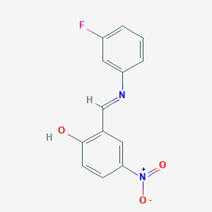 Phenol, 2-(3-fluorophenyliminomethyl)-4-nitro-