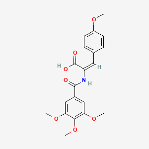 (2E)-3-(4-methoxyphenyl)-2-[(3,4,5-trimethoxybenzoyl)amino]acrylic acid