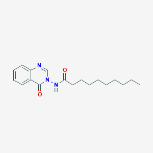 molecular formula C18H25N3O2 B11704115 N-(4-oxoquinazolin-3-yl)decanamide 