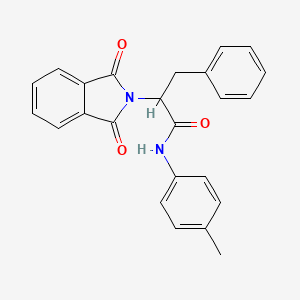 2-(1,3-dioxo-1,3-dihydro-2H-isoindol-2-yl)-N-(4-methylphenyl)-3-phenylpropanamide