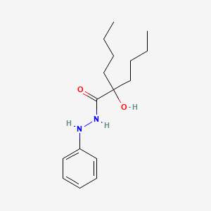 molecular formula C16H26N2O2 B11704140 2-butyl-2-hydroxy-N'-phenylhexanehydrazide 