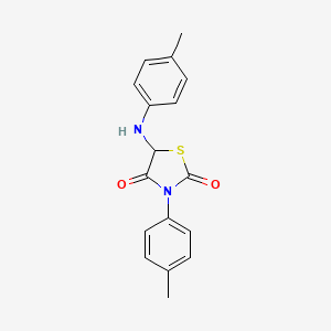 molecular formula C17H16N2O2S B11704158 3-(4-Methylphenyl)-5-[(4-methylphenyl)amino]-1,3-thiazolidine-2,4-dione 