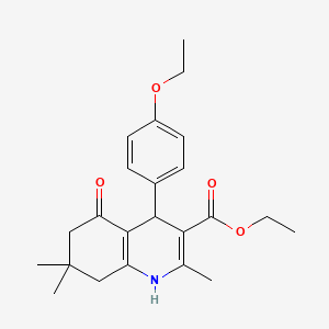 Ethyl 4-(4-ethoxyphenyl)-2,7,7-trimethyl-5-oxo-1,4,5,6,7,8-hexahydroquinoline-3-carboxylate