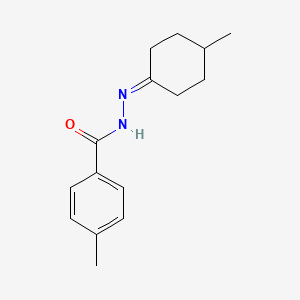 molecular formula C15H20N2O B11704260 4-methyl-N'-(4-methylcyclohexylidene)benzohydrazide 